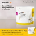 thumbnail image 3 of Medela Quick Clean Micro-Steam Bags, 12 Count Sterilizing Bags for Bottles and Breast Pump Parts, 3 of 9