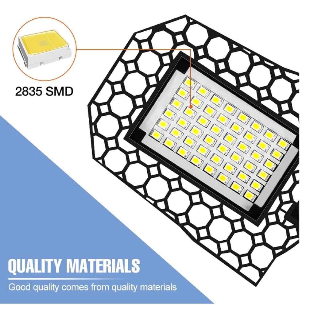 Light bulb LED garage light E27 shooting light can transform the ceiling light LED light bulb 110V warehouse UFO wall light 200W White