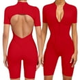 thumbnail image 1 of Combinaison d'Entraînement Sans Couture pour Femmes Combinaison Confortable Extensible pour Entraînement Physique et Tenue Décontractée, 1 of 7