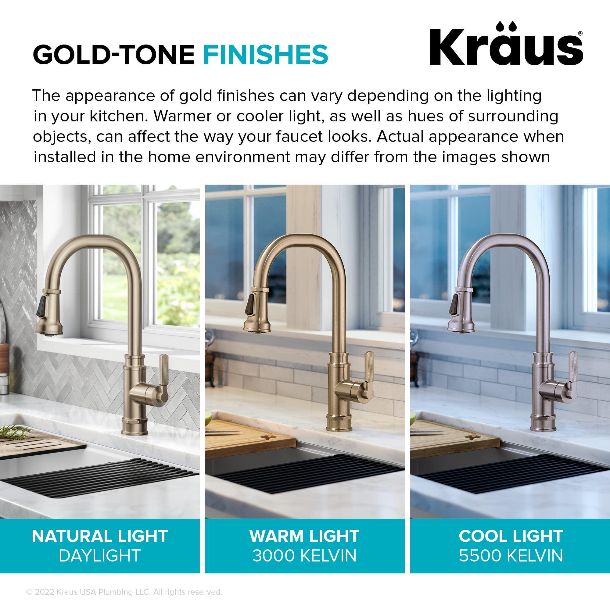 KRAUS Allyn Transitional Industrial Pull-Down Single Handle Kitchen Faucet in Spot-Free Antique Champagne Bronze