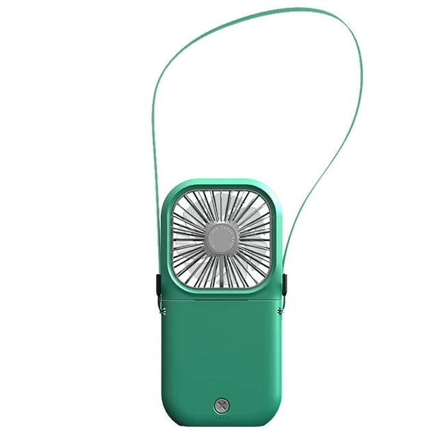 Vaidha Hanging neck-thin fan USB folding charging treasure fan