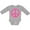 AC-Heather Grey, variant on Peace Sign Pink Retro Girls Long Sleeve Baby Bodysuit