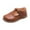 Brown, variant on Luxalzxs Toddler Baby Girls Dress Shoes, Wedding Party School Leather Princess Mary Jane Flats Shoes for Girls