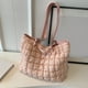 thumbnail image 5 of Bolso de hombro con burbujas para mujer, bolso informal versátil para citas de invierno (rosa), 5 of 8