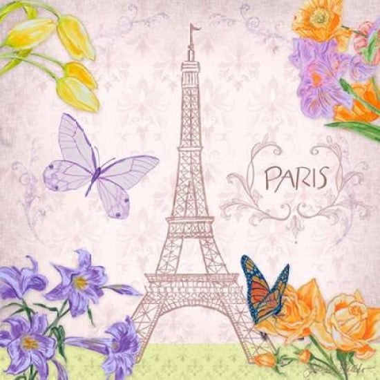 Parisian Meadow I Canvas Art - Linda Baliko(24X24)