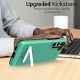 thumbnail image 5 of CoverON For Samsung Galaxy S21 FE Phone Case, Slim Metal Kickstand Rugged Dual Layer Cover, Mint Teal, 5 of 8