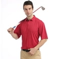thumbnail image 2 of Crestgolf Golf Polo Shirts for Men Collared Short Sleeve Red XX-Large, 2 of 8