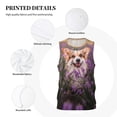 thumbnail image 3 of Naloa Dog in Lavender Flowers Basketball Jersey Reversible Men's Mesh Athletic Sports Shirts Training Practice S-4XLSmall, 3 of 6