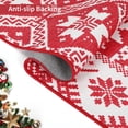 thumbnail image 7 of Christmas Area Rug 8x10 Rug Non-Slip Rubber Back Washable Low-Pile Indoor Accent Throw Rug Floor Cover, 3'x5', Red, 7 of 7