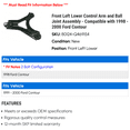 thumbnail image 2 of Front Left Lower Control Arm and Ball Joint Assembly - Compatible with 1998 - 2000 Ford Contour 1999, 2 of 2