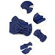 thumbnail image 2 of Cinturones para mujer INSPIRE CHIC con hebilla de interbloqueo, cinturones delgados y elásticos, azul y decorados con moño, 27.0" y 29.5", 2 of 7