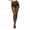 Black, variant on Lined Stockings Lace Tights Women's Sheer Tights 20D Control Top Pantyhose Run Nylon Stockings