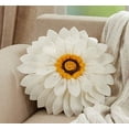 thumbnail image 2 of Fennco Styles Handmade 3D Sunflower Decorative Throw Pillow 13 inch Round - Garden Flower Pillow for Couch, Living Room, Bedroom and Office Décor, 2 of 5