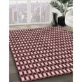 thumbnail image 3 of Ahgly Company Tapis d'Intérieur Rond Lavable en Machine Rose Marguerite Rose Transitionnel, 7 Pieds Rond, 3 of 7