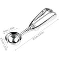 thumbnail image 5 of Ice Cream Scoop – Spring-Loaded Baking Tool, Comfortable Handle, Easy Squeeze Cookie Spoon | Multi-Purpose Fruit Cookie Ice Cream Baking Utensil for Kitchen Dessert Parties Home, 5 of 7