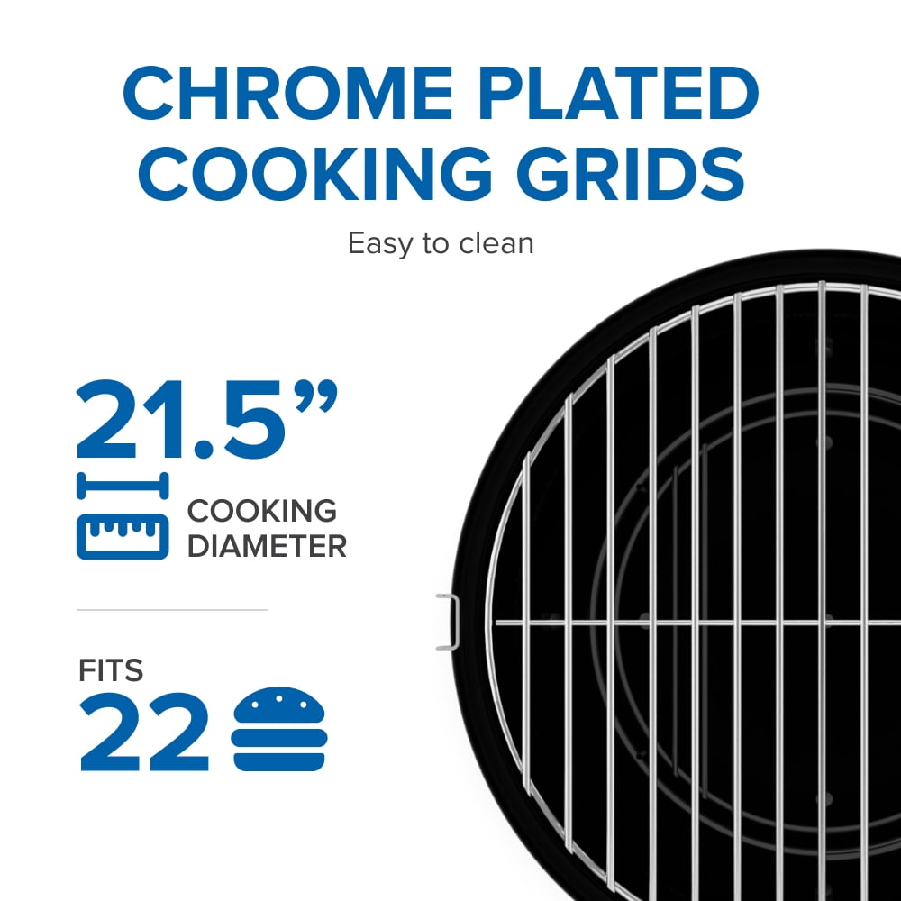 NAPOLEON 22 in. Kettle Charcoal Grill in Black