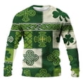 thumbnail image 4 of Camisa de Día de San Patricio Hombres de Manga Larga de Manga Larga Cuello Redondo Tops Casuales para Hombres, Tejido Elástico Diario Muy Cómodo Y Súper Suave para Fiesta, Festival, Vacaciones, Viaje, 4 of 6