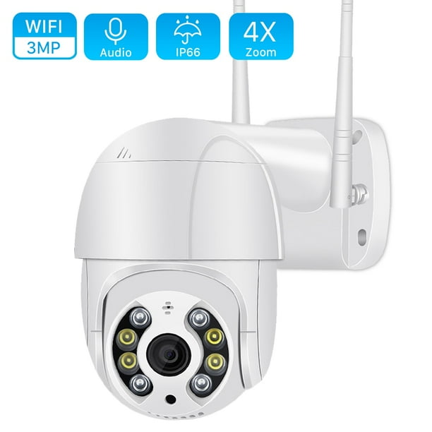 Cámara PTZ de 3MP para exteriores, videocámara domo de velocidad con Zoom Digital 1080P 4X, detección humana por Ia, H.265, P2P, CCTV en la nube, cámara IP de seguridad para el hogar