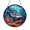 Acrylic 3.5 Inch, variant on Gorgeous Ocean Hermit Crab Suncatcher Window Accent Ornament Gift Glass
