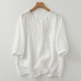 thumbnail image 2 of Pisexur Hauts pour Femmes T-Shirts Décontractés à Manches Courtes à Col Rond d'Été Amples Blouse, 2 of 9