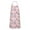 Pink Princess Castle, variant on Pastel Princess Flower Pattern Apron-Garden Aprons for Women with Pockets-Cotton Linen Waterproof Kitchen Cooking Gardening Aprons Adjustable for Kitchen,Cooking,BBQ and Salon 33x27 Inch
