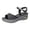 Silver, variant on Sparkly Sequin Orthopedic Platform Sandals for Women Fashion Comfortable Leather Arch Support Wedge Chunky High Heel Dressy Summer Walking Shoes Gold Size 9