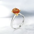 thumbnail image 4 of Gem Stone King 1.80 Ct Twilight Orange Mystic Quartz 10K White and Yellow Gold Ring Ring (Size 7), 4 of 4