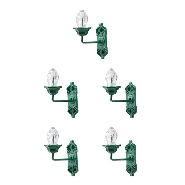 Ounissouiy Modelo Lámparas de cristal de luz de pared Interior Durable con pedestal de acero inoxidable Iluminación colgante delicada Accesorio B 5piezas