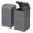 Gray, variant on WDZS 33 Gallon Outdoor Trash Can, Hideaway Garbage Bins with Tiered Lid, Waterproof Resin Outside Waste Bins for Patio, Outside Pool, Backyard and Deck (1, Brown)