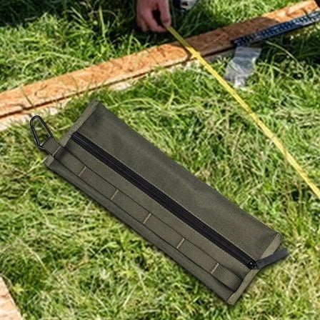 Camping Accessories Storage Bag Waterproof Pocket Camp Accessories Storage Peg Bag Heavy Duty Oxford ArmyGreen