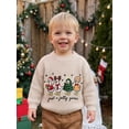 thumbnail image 3 of RUINIXCW Toddler Baby Boy Girl Christmas Ugly Sweater Outfit Kids Fall Winter Sweaters Goose Embroidery Knitwear Jumper Pullover Tops Xmas Clothes, 3 of 10