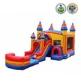 thumbnail image 3 of JumpOrange Superhero 31' Commercial Bounce House Water Slide Combo with Pool (Blower Included), 3 of 7