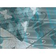 thumbnail image 3 of Ambesonne Grunge Quilted Bedspread Set 3 Pcs, Butterfly Spring Season, Queen Size, Pale Blue Teal Grey, 3 of 4