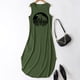 thumbnail image 3 of WILLBEST Vestido Informal De Verano Para Mujer, Vestido Holgado Con Estampado De Vacaciones En La Playa, Con Bolsillos, Cuello Redondo, Sin Mangas, Largo, 3 of 3