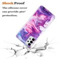 thumbnail image 4 of Allytech Compatible with Samsung Galaxy A13 4G Case, Marble Design Series Case for Women Boys Girls Soft Slim TPU Shockproof Cover for Samsung Galaxy A13 4G, Red Purple Marble, 4 of 6