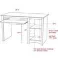 thumbnail image 4 of Prepac Computer Desk Black, 4 of 4