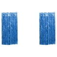 thumbnail image 2 of Baohd Rideau à Franges à Sécurité pour les Doigts pour un Bon Effet de Démonstration Décorations de Fête Bleu Foncé 2ensemble, 2 of 5