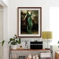thumbnail image 4 of Moody mujer retrato pintura al óleo lienzo póster victoriano pared arte impresiones alteradas pintura surrealista oscuro Academia Decoración, 4 of 4