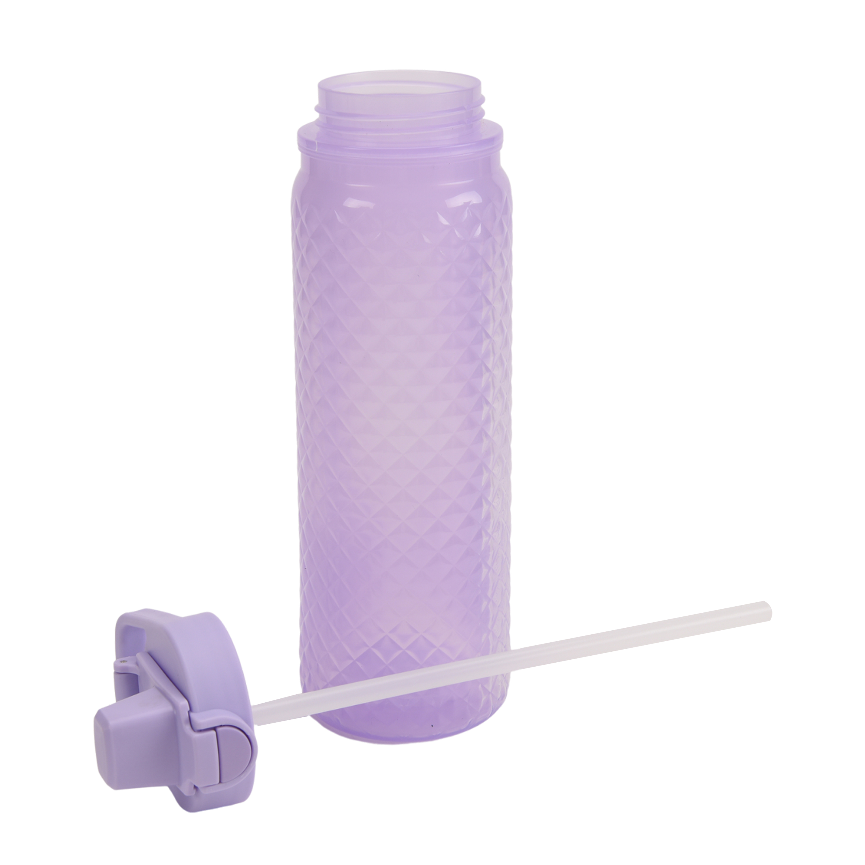 Mainstays 32-Ounce Plastic Textured Water Bottle, Purple
