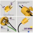 thumbnail image 3 of Juego de enchufe y conector eléctrico ENERLITES 15 A 125 V NEMA 5-15, 3 of 8