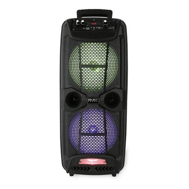 Bocina BT1708 portátil con bluetooth negra Malubero Conector de entrada: USB, Lector SD, Auxiliar.
