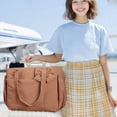 thumbnail image 3 of 2026 newLightweight Crush Bow Tote Bag For Women，2026new Lightweight Crush Bow Tote Bag For Women15.6, Puffy Quilted Shoulder Bag,Stylish Handbag for Work, Travel, Beach, Shopping(Brown), 3 of 8