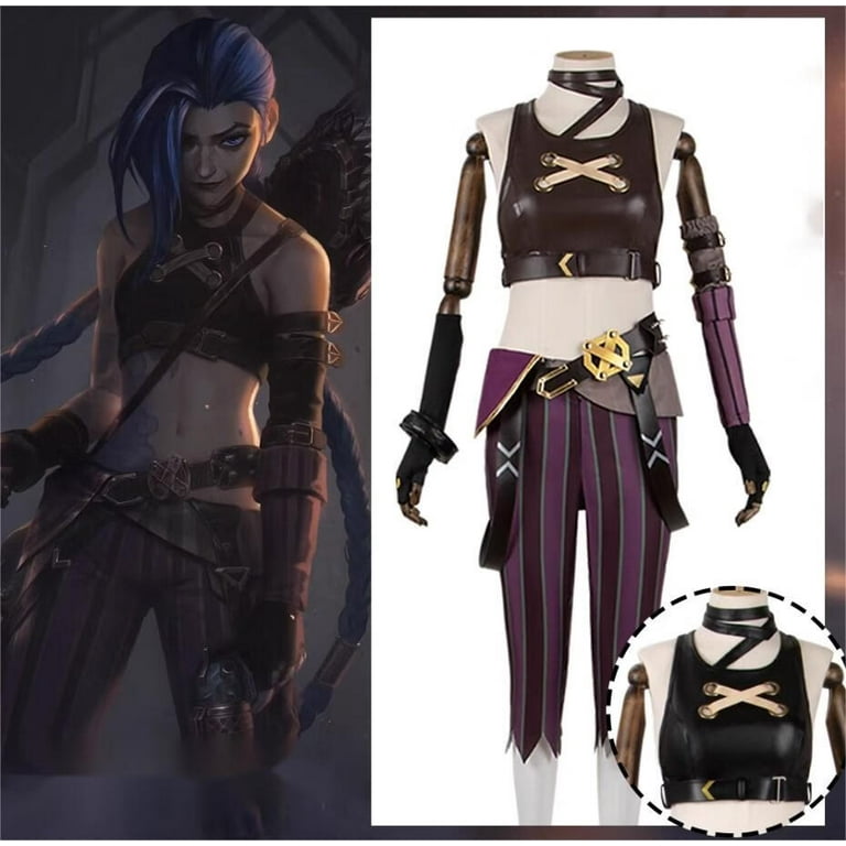 Jinx:Arcane Costume,LOL Coplay Clothing and Accessories