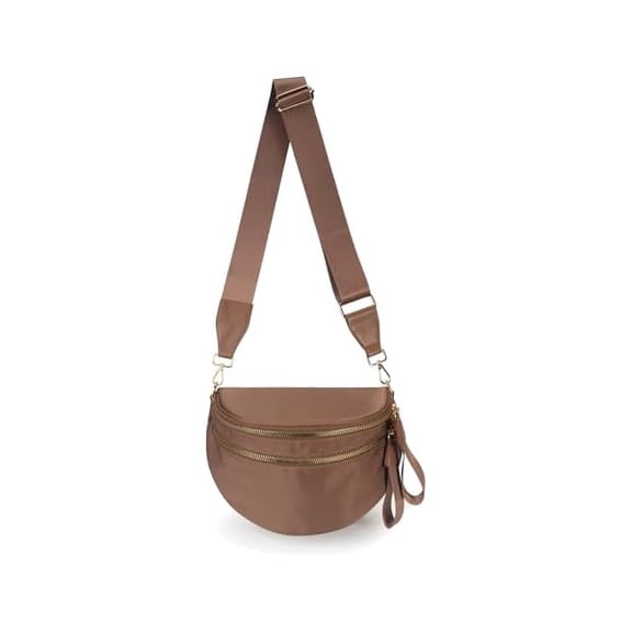 ZLCSpacious Nylon Crossbody Bag Bum Bag Handbags Wallets Purses Trendy Shoulder Bag for Women