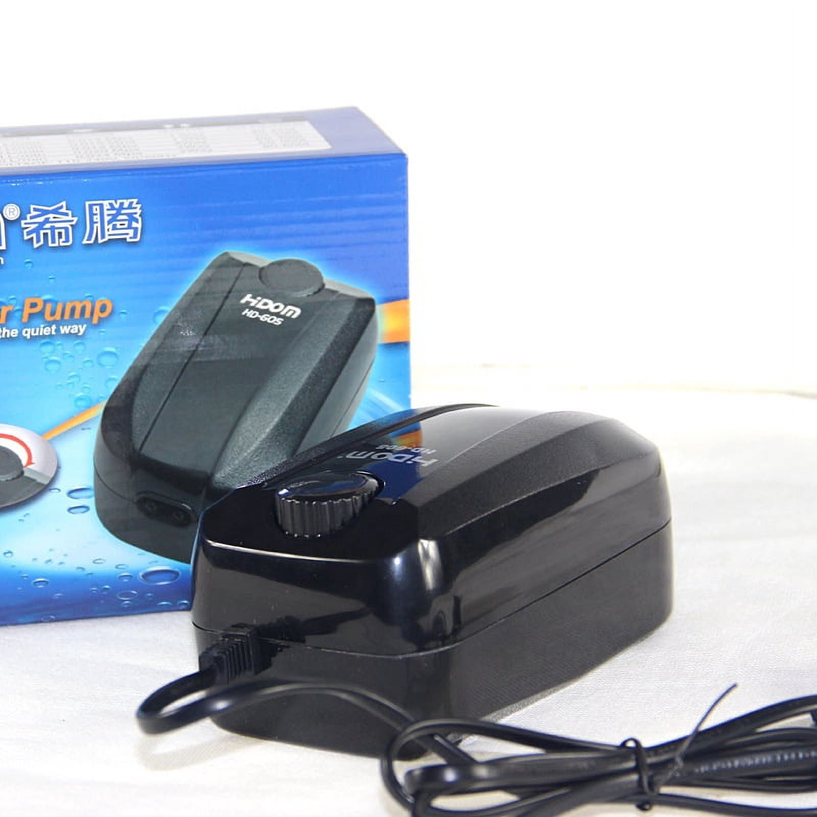 HIDOM Aquarium Air Pump Dual Outlet Fish Tank Aerator with Accessories for 15- 250 Gallon Tank