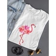 thumbnail image 3 of Flamingo Made Of Flowers T-Shirt Women -SPIdeals Designs, Female XX-Large, 3 of 4
