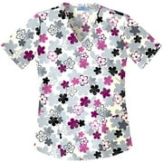 Flower Joy Mock Wrap Top