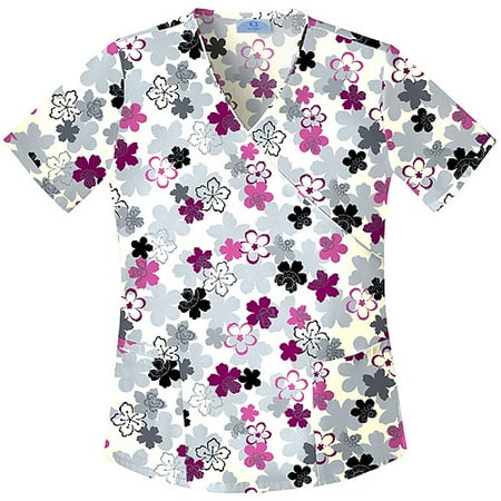 Flower Joy Mock Wrap Top