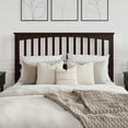 thumbnail image 2 of AFI Mission Queen Solid Wood Headboard, Espresso, 2 of 6