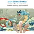 thumbnail image 3 of Large Gaming Mouse Pad,Japanese Ukiyoe Anime Dragon Mousepad,Stitched Edges,Non-Slip Rubber Base,Long Extended Desk Mouse Mat(31.5"x12"), 3 of 8
